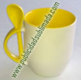Taza semiconica amarilla