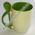 Taza semiconica verde